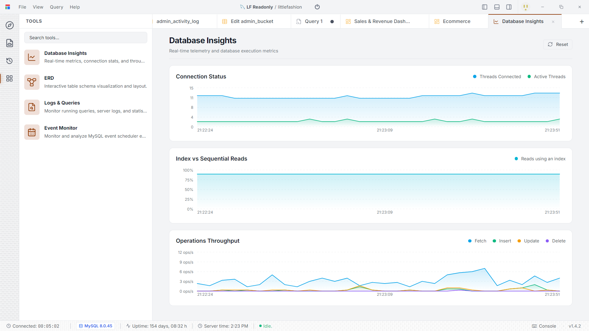 Live Database Insights in Darang