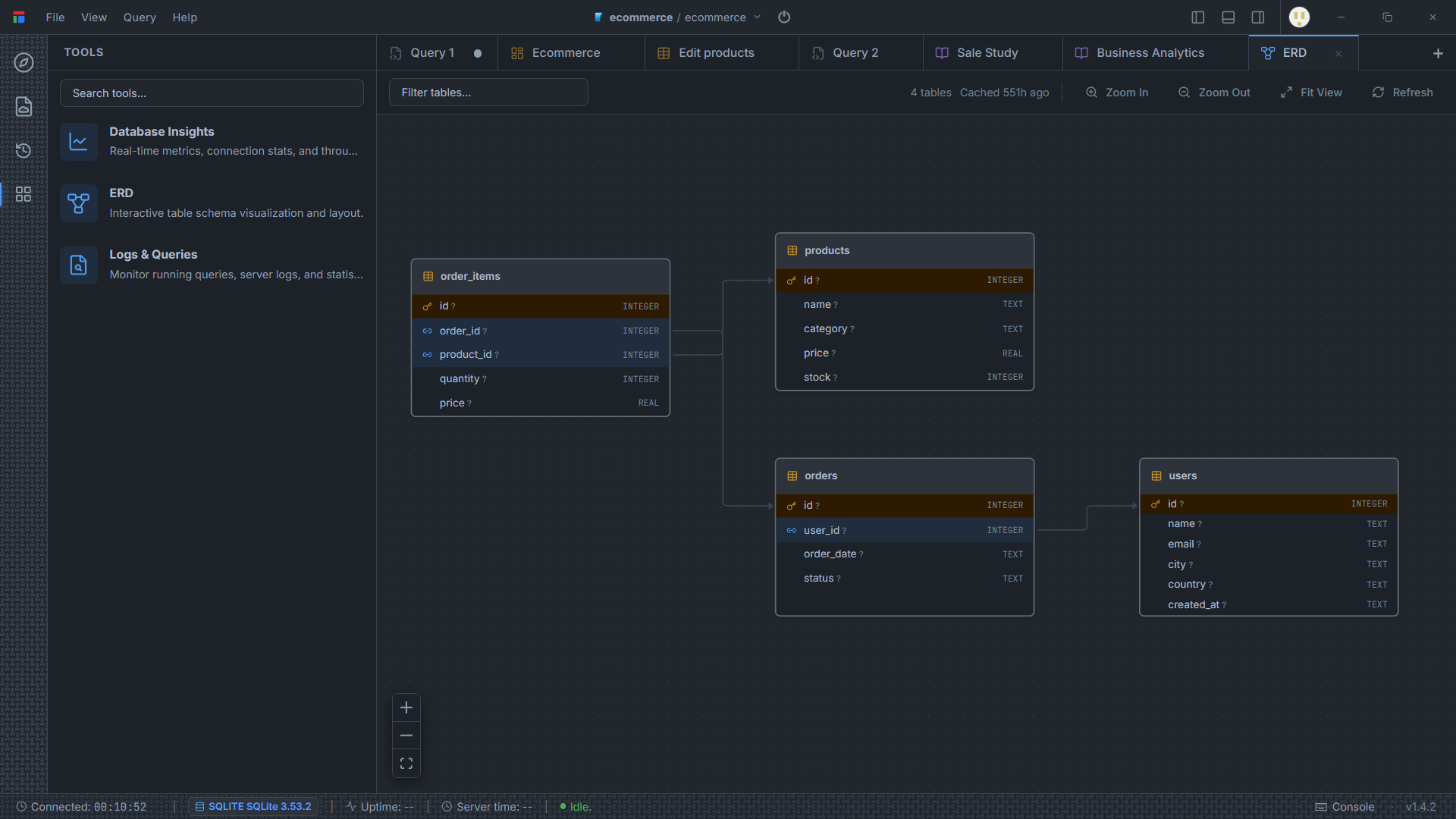 Visual ERD Studio in Darang