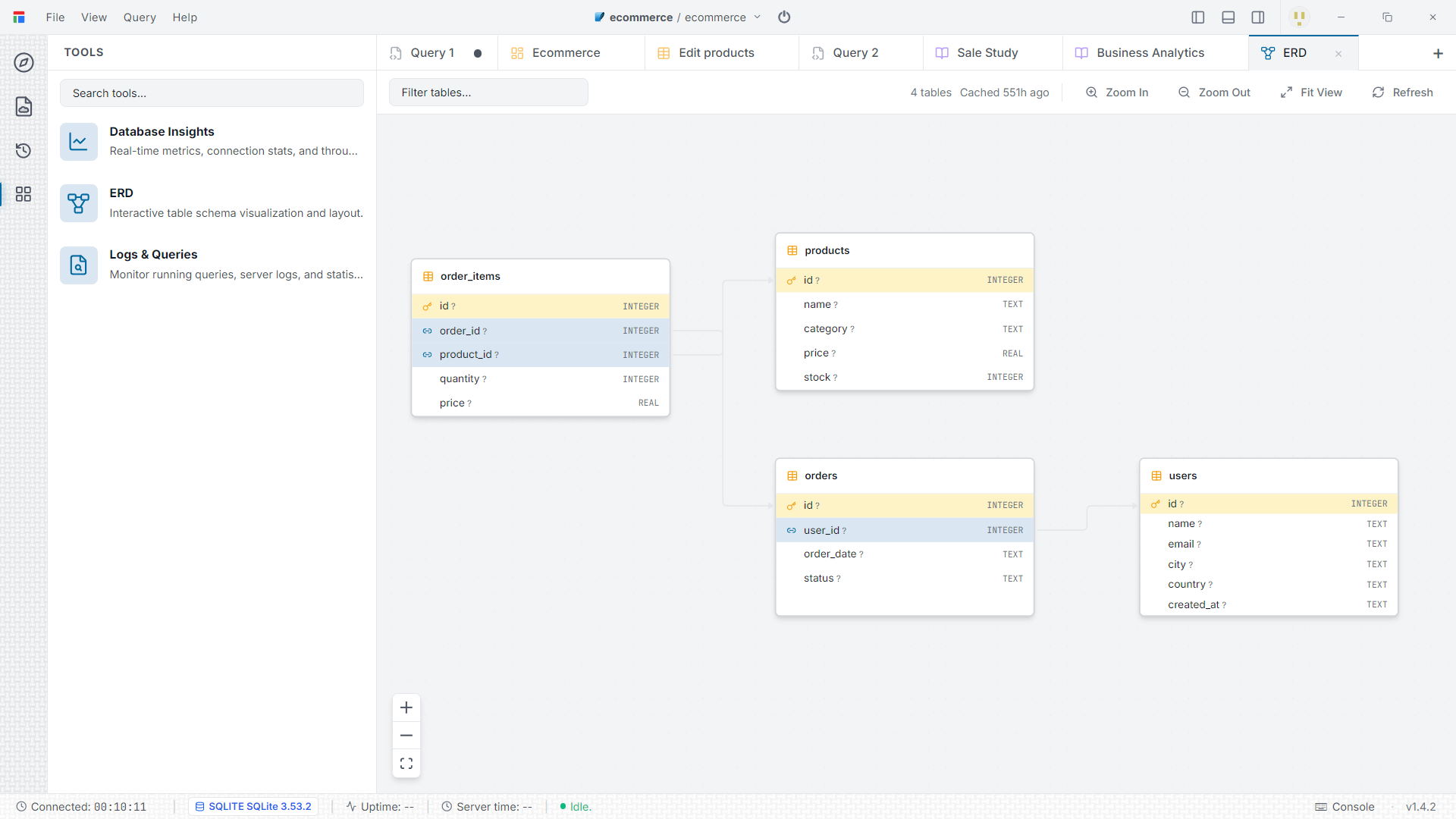 Visual ERD Studio in Darang