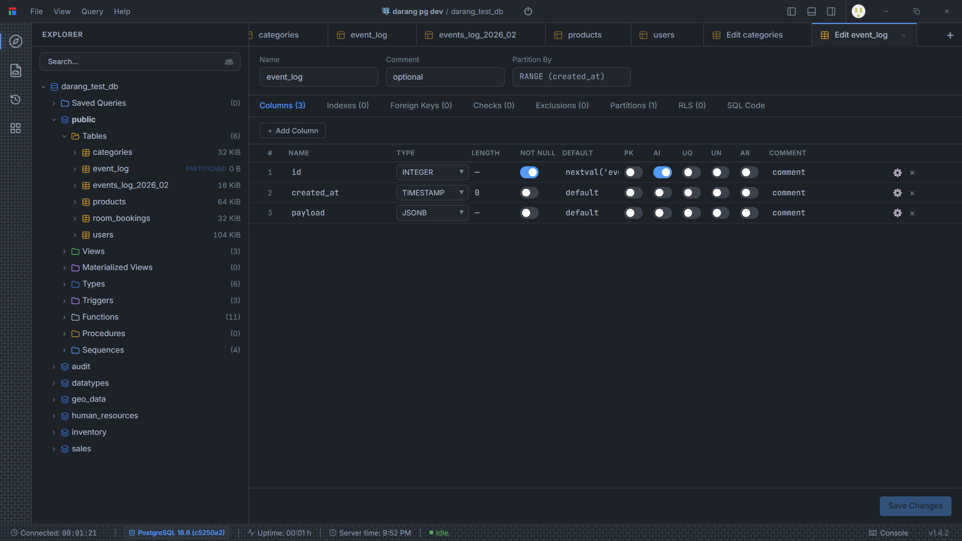 Visual Schema Builder in Darang